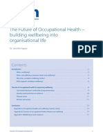 The Future of OH Building Wellbeing Into Organisational Life