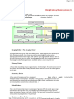 Classification of Radar Systems (1) : Imaging Radar / Non-Imaging Radar