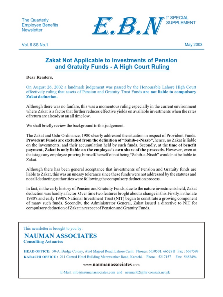 Zakat on Pension and Annuity Pension High Court Of Australia Free