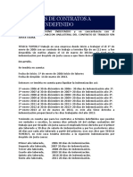 Ejercicios de Contratos A Termino Indefinido