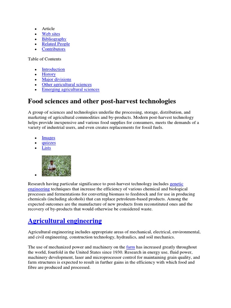 Article Agriculture Engineering PDF Farms Agriculture