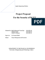 Project Proposal For The Security of RCET: Complex Engineering Problems