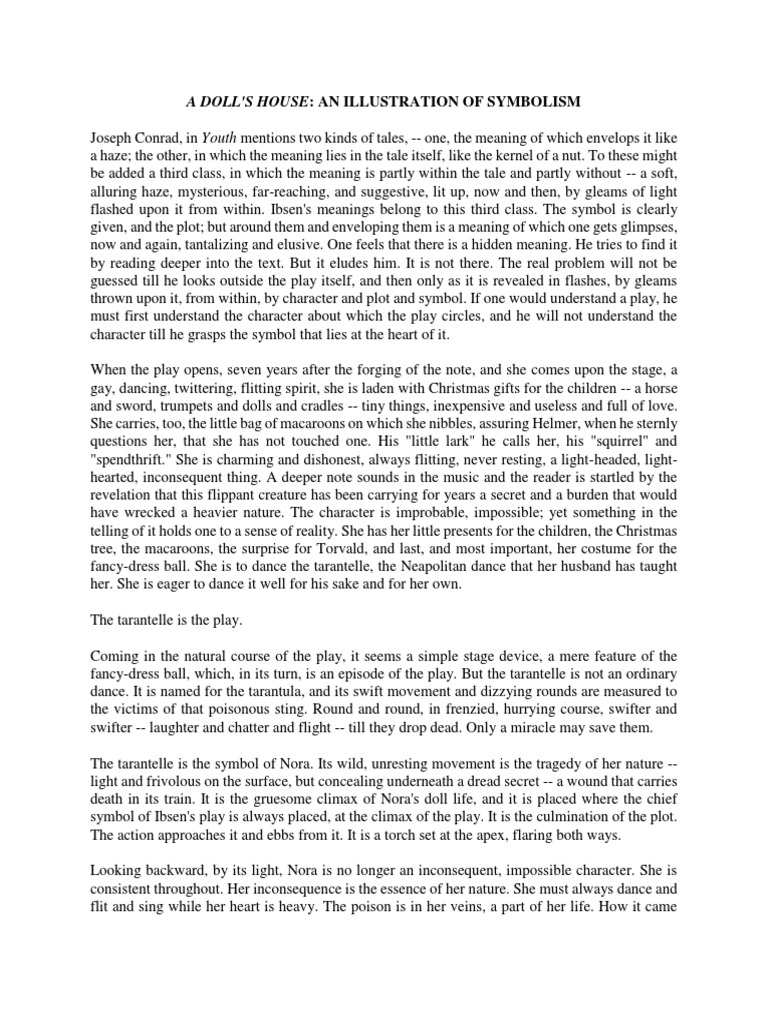 Ibsen's A Doll's House PDF A Doll's House