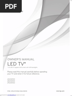 Led TV : Owner'S Manual