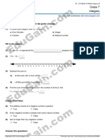 Class 7 Integers: Choose Correct Answer(s) From The Given Choices