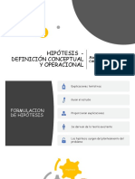 Clase 8 Hipotesis y Diseño de Investigación