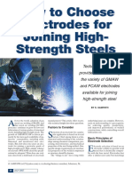 Choosing Electrodes for Welding High-Strength Steels