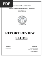 Report Review Slums: Department of Architecture Guru Nanak Dev University, Amritsar (2015-2020)