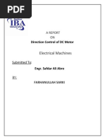 A Report DC Motor Control