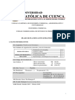 SYLLABUS Planificación Estratégica