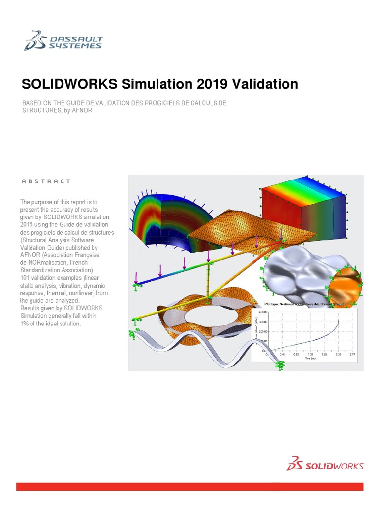 SOLIDWORKS Simulation 2019 Validation | PDF | Beam (Structure) | Bending