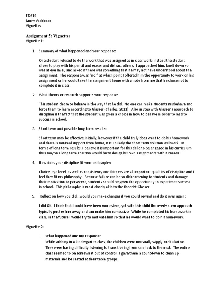 PDF Classroom Management Homework