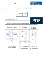 Fórmulas Quadráticas