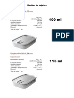 Medidas de Hojalatas