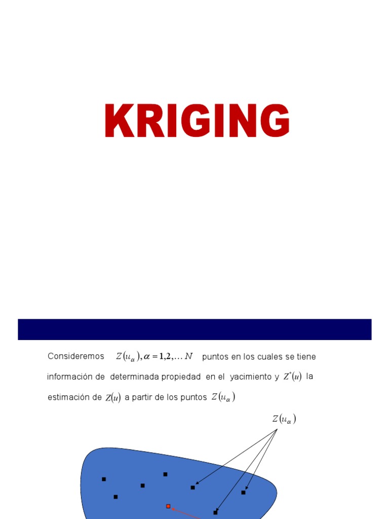Kriging | PDF | Estimador | Análisis