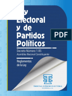 Ley Electoral y de Partidos Políticos de Guatemala, TSE 2019