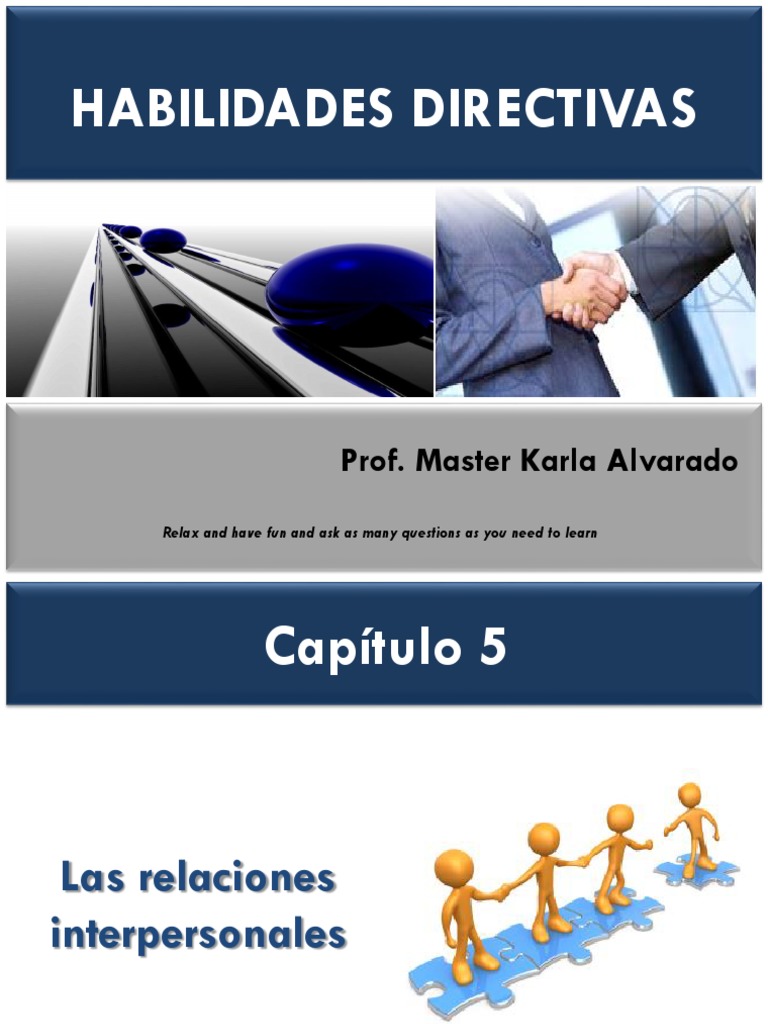 Las - Relaciones - Interpersonales PDF | PDF | Liderazgo | Toma de ...