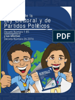 Capacitación Electoral Módulo 02, Compendio de La Ley Electoral y Sus Reformas, TSE Guatemala 2019