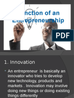 Functions of Entrepreneur