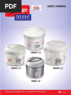 Rice cooker manual pdf