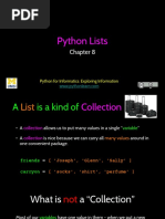 Python Lists: Python For Informatics: Exploring Information