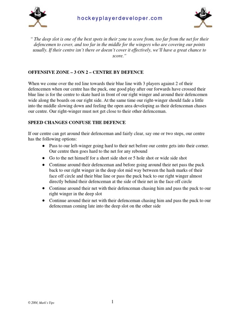 OFFENSE 3on2 CentreByDefence | PDF | Ball Games | Competitive Games