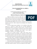 Disciplina sobre Educação na América Latina.docx