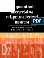 La Argumentacion Interpretativa Electoral - Ezquiaga Ganuzas PDF