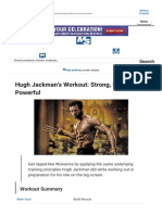 Hugh Jackman's Workout - Strong, Lean & Powerful