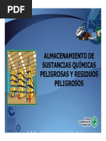 Almacenamiento de Sustancias Químicas Peligrosas y Residuos Peligrosos