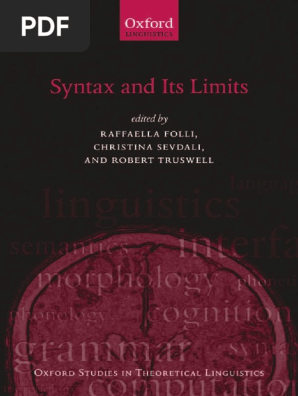 Syntax And Its Limits Pdf Linguistics Syntax