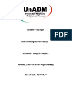 Actividad 1. Integral de Variable Compleja.