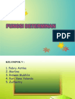 Fungsi Determinan