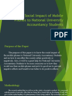 The Social Impact of Mobile Phones on NU Accountancy Students (SIMPACT