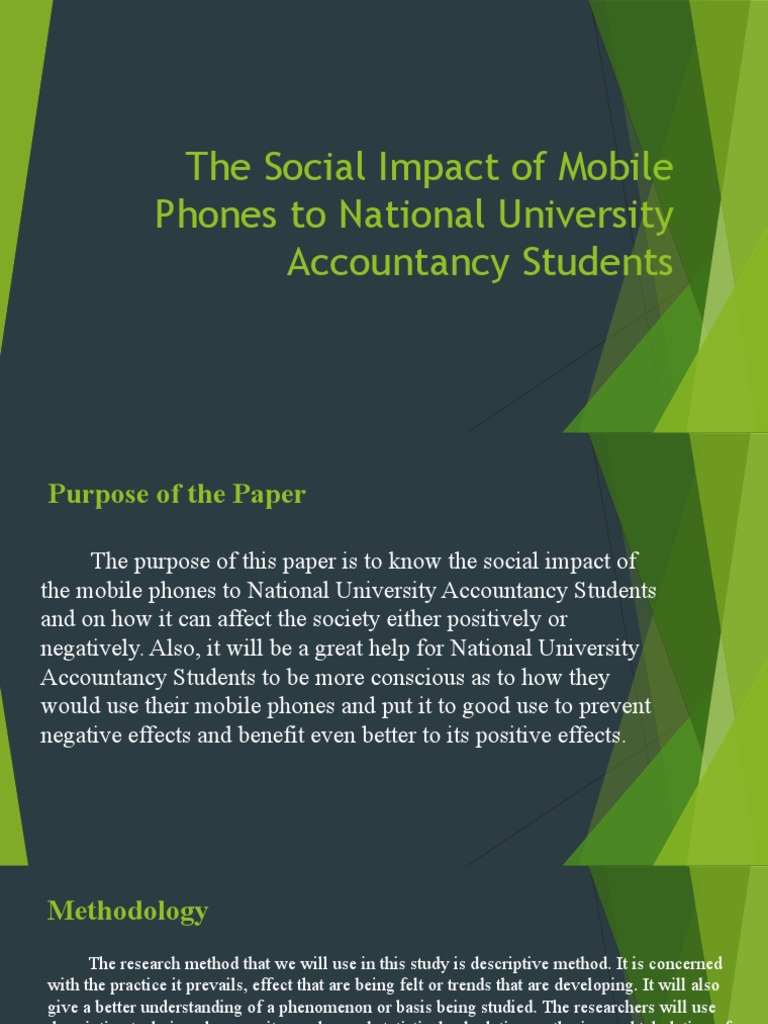 The Social Impact of Mobile Phones To National | PDF | Sampling ...