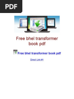 Free Bhel Transformer Book PDF