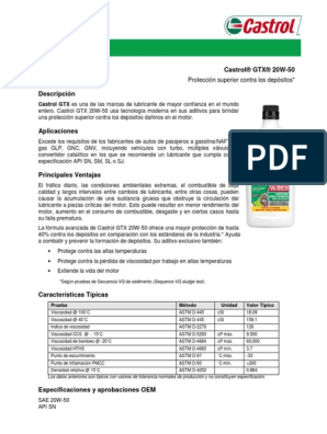 Castrol 5w30 LL, PDF, Lubricante