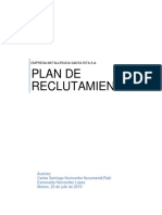 Plan de Reclutamiento (Para La Empresa Metalurgica Santa Rita)