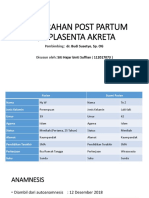 HPP Et Causa Placenta Acreta