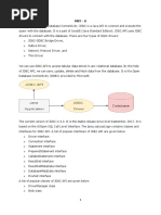 Unit - Ii: Java - SQL