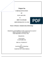 Project on Tata Aig & Hdfc....