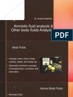 Amniotic Fluid and Other Body Fluids