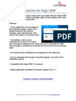 Push Notifications For Sage CRM Brochure
