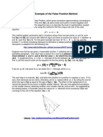 1.C. An Example of The False Position Method