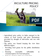Agriculture Pricing Policy