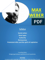 MAX WEBER'S SOCIOLOGICAL THEORY
