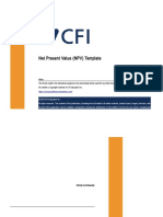 Net Present Value Template