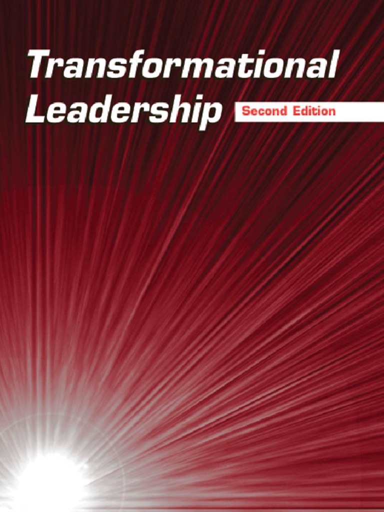 Transformational Leadership Pdf Transformational Leadership