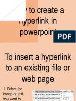 How To Create A Hyperlink in Powerpoint