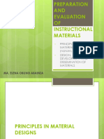 Ma. Elena Oblino Abainza: Principles in Material Design (NUNAN, 1988) Design, Development and Dissemination of Materials